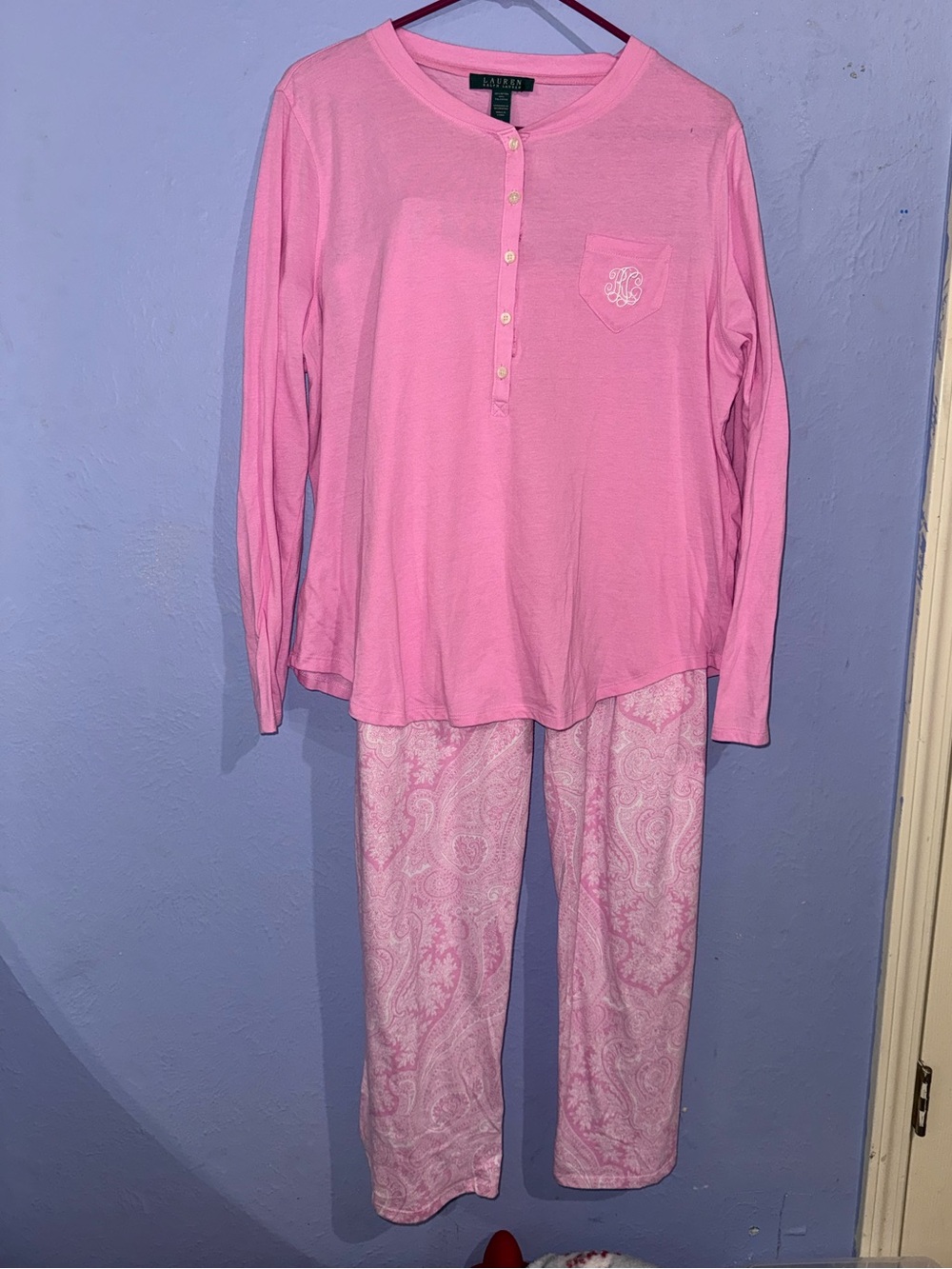 Ralph Lauren Pink Paisley Lounge Pants